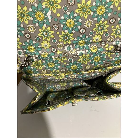 Vera Bradley Julia Lemon Parfait Crossbody Shoulder Bag, Turn Lock Closure, Sz M - Picture 10 of 14